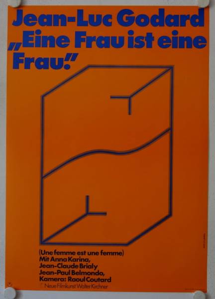 Eine Frau ist eine Frau originales deutsches Filmplakat (R70)